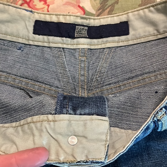 MARIiTHE FRANCOIS GIRBAUD Size 33 Hi-Waist Jeans  Button-Zip PaintSplotch - Picture 11 of 16